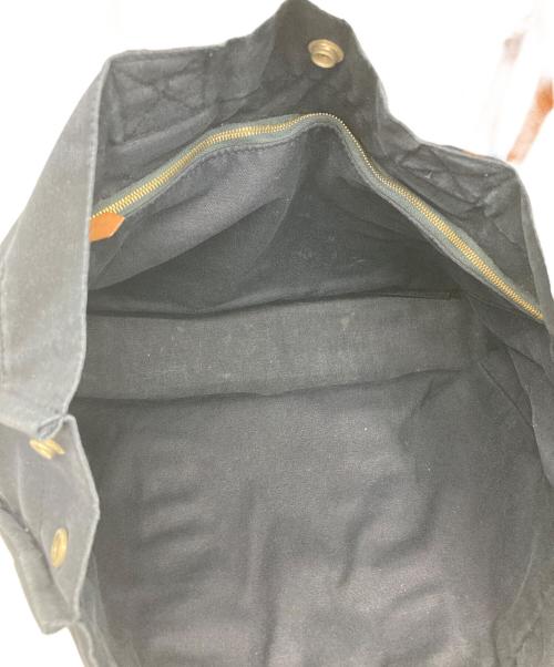 HERMES（エルメス）HERMES (エルメス) ハンドバッグ ネイビー×ブラウンの古着・服飾アイテム