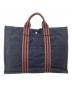 HERMES（エルメス）の古着「ハンドバッグ」｜ネイビー×ブラウン