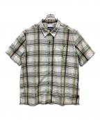 Patagoniaパタゴニア）の古着「半袖シャツ」｜ホワイト×グリーン