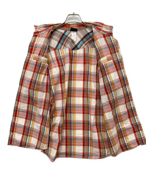 Patagonia（パタゴニア）Patagonia (パタゴニア) 半袖シャツ レッド×オレンジ サイズ:Lの古着・服飾アイテム