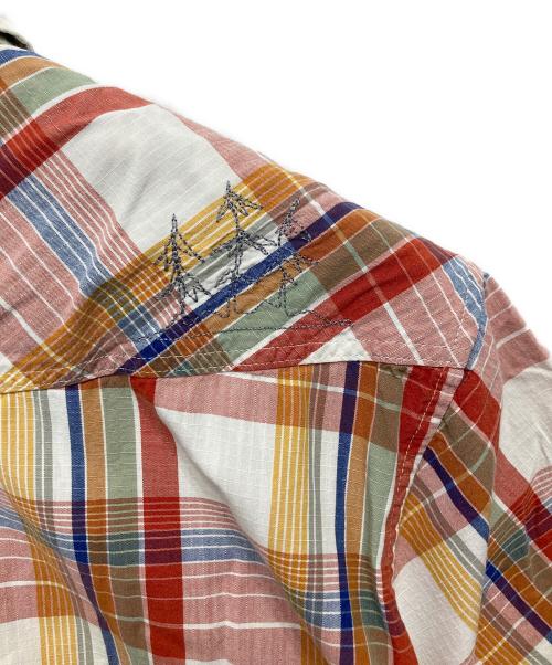 Patagonia（パタゴニア）Patagonia (パタゴニア) 半袖シャツ レッド×オレンジ サイズ:Lの古着・服飾アイテム