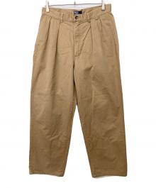 POLO RALPH LAUREN（ポロ・ラルフローレン）の古着「2タックワイドチノパン」｜ベージュ