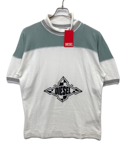 DIESEL（ディーゼル）DIESEL (ディーゼル) カットソー ホワイト サイズ:L 未使用品の古着・服飾アイテム