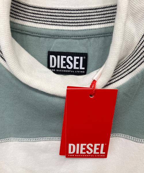 DIESEL（ディーゼル）DIESEL (ディーゼル) カットソー ホワイト サイズ:L 未使用品の古着・服飾アイテム