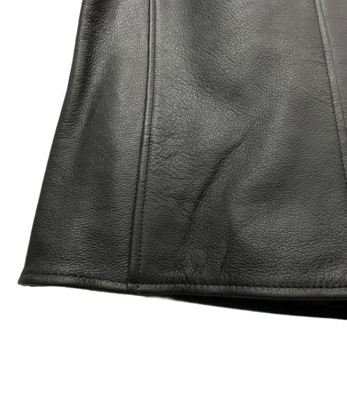 HARLEY-DAVIDSON（ハーレーダビッドソン）HARLEY-DAVIDSON (ハーレーダビッドソン) レザーベスト ブラック サイズ:Sの古着・服飾アイテム