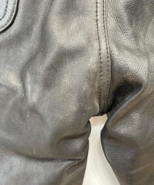 LEE（リー）LEE (リー) レザーパンツ ブラック サイズ:ｻｲｽﾞ81cm （W32）の古着・服飾アイテム