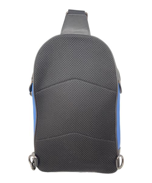 COACH（コーチ）COACH (コーチ) ボディバッグ ブルー×ブラックの古着・服飾アイテム