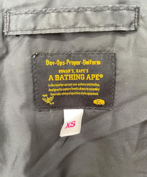 A BATHING APE（アベイシングエイプ）A BATHING APE (ア ベイシング エイプ) フライトジャケット グレー サイズ:XSの古着・服飾アイテム