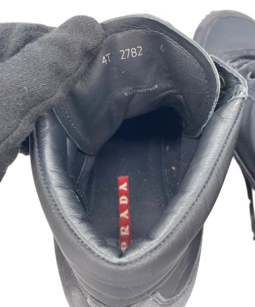 PRADA（プラダ）PRADA (プラダ) スニーカー ブラック サイズ:SIZE　6の古着・服飾アイテム