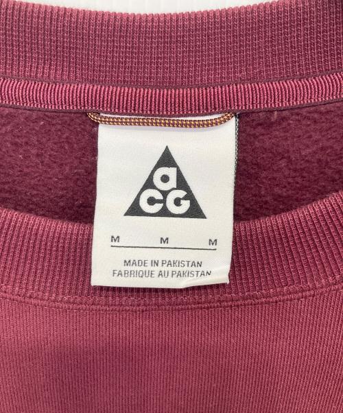 NIKE ACG（ナイキエーシージー）NIKE ACG (ナイキエージーシー) スウェット レッド サイズ:Mの古着・服飾アイテム