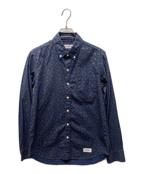 WACKO MARIA（ワコマリア）WACKO MARIA (ワコマリア) レオパードシャツ ネイビー×グレー サイズ:Sの古着・服飾アイテム