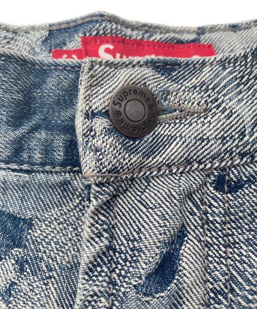 SUPREME（シュプリーム）SUPREME (シュプリーム) Flames Jacquard Baggy Denim Short インディゴ サイズ:ｻｲｽﾞ81cm （W32）の古着・服飾アイテム