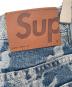 中古・古着 SUPREME (シュプリーム) Flames Jacquard Baggy Denim Short インディゴ サイズ:ｻｲｽﾞ81cm （W32）：18000円