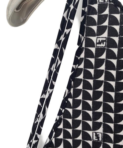 FENDI（フェンディ）FENDI (フェンディ) ノースリーブ・キャミソールワンピース ブラック×ホワイト サイズ:44の古着・服飾アイテム