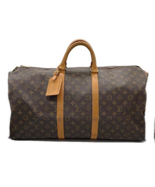 LOUIS VUITTON（ルイ ヴィトン）LOUIS VUITTON (ルイ ヴィトン) ボストンバッグ　	キーポル・バンドリエール55 ブラウンの古着・服飾アイテム