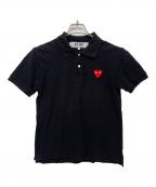 PLAY COMME des GARCONSプレイコムデギャルソン）の古着「ポロシャツ」｜ブラック