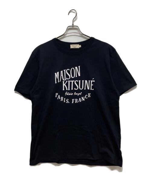 maison kitsune（メゾンキツネ）MAISON KITSUNE (メゾンキツネ) 半袖カットソー ブラック サイズ:XXLの古着・服飾アイテム