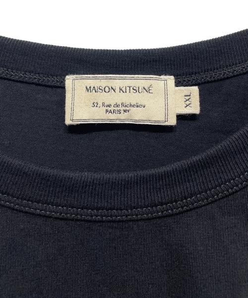 maison kitsune（メゾンキツネ）MAISON KITSUNE (メゾンキツネ) 半袖カットソー ブラック サイズ:XXLの古着・服飾アイテム