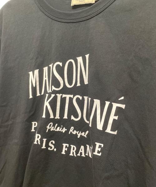 maison kitsune（メゾンキツネ）MAISON KITSUNE (メゾンキツネ) 半袖カットソー ブラック サイズ:XXLの古着・服飾アイテム
