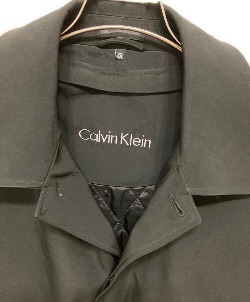 Calvin Klein（カルバンクライン）Calvin Klein (カルバンクライン) ライナー付ステンカラーコート ブラック サイズ:42の古着・服飾アイテム