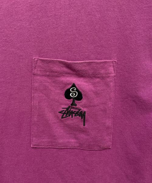 stussy（ステューシー）stussy (ステューシー) 半袖カットソー パープル サイズ:XLの古着・服飾アイテム