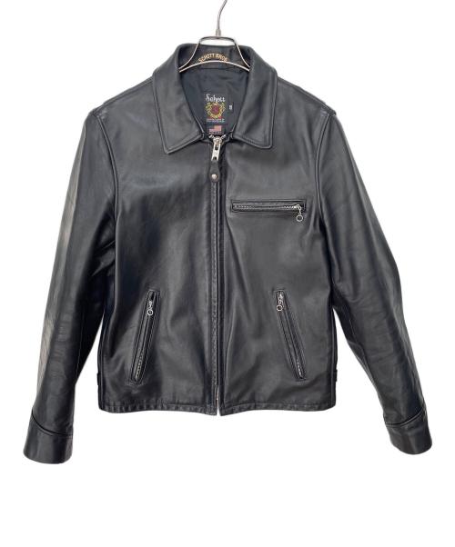 Schott（ショット）Schott (ショット) レザートラッカージャケット ブラック サイズ:40の古着・服飾アイテム