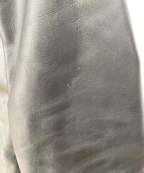 Schott（ショット）Schott (ショット) レザートラッカージャケット ブラック サイズ:40の古着・服飾アイテム
