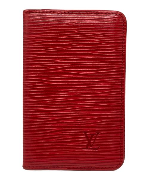LOUIS VUITTON（ルイ ヴィトン）LOUIS VUITTON (ルイ ヴィトン) カードケース レッドの古着・服飾アイテム