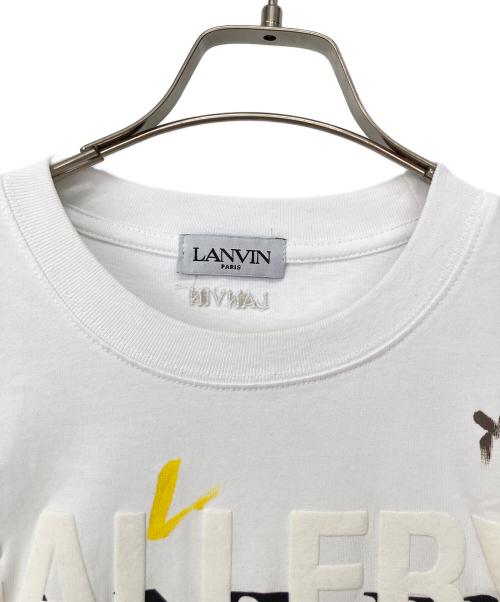 LANVIN（ランバン）LANVIN (ランバン) GALLERY DEPT (ギャラリー デプト) 半袖カットソー ホワイト サイズ:Lの古着・服飾アイテム