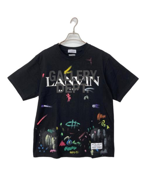 LANVIN（ランバン）LANVIN (ランバン) GALLERY DEPT (ギャラリー デプト) 半袖カットソー ブラック サイズ:Mの古着・服飾アイテム
