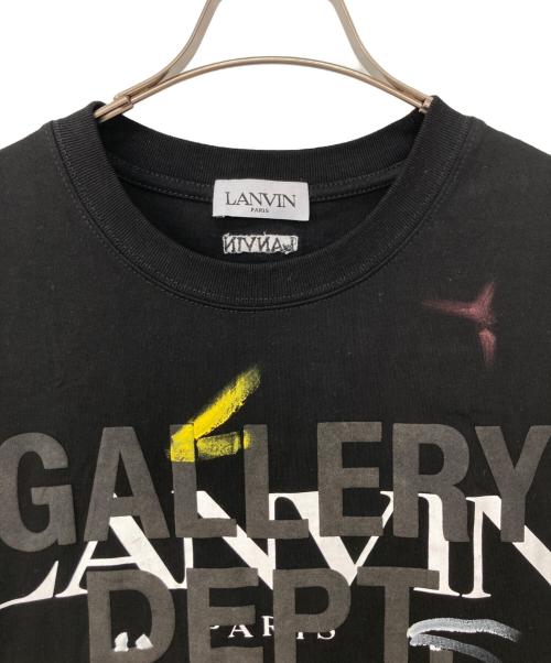 LANVIN（ランバン）LANVIN (ランバン) GALLERY DEPT (ギャラリー デプト) 半袖カットソー ブラック サイズ:Mの古着・服飾アイテム