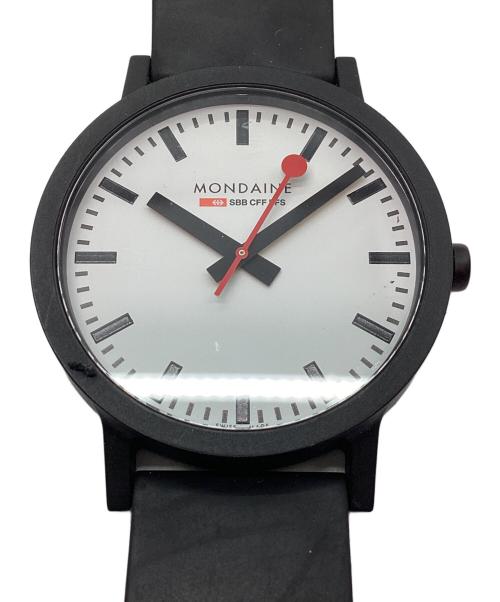 MONDAINE（モンディーン）MONDAINE (モンディーン) 腕時計 ブラックの古着・服飾アイテム