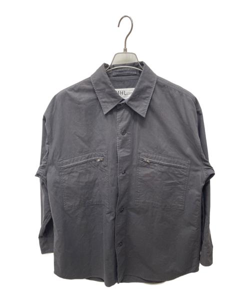 MHL（エムエイチエル）MHL (エムエイチエル) シャツジャケット ブラック サイズ:Ｍの古着・服飾アイテム