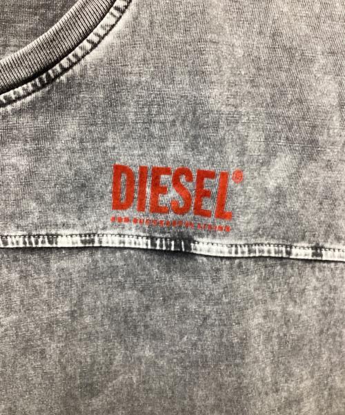 DIESEL（ディーゼル）DIESEL (ディーゼル) クルーネックTシャツ グレー サイズ:Lの古着・服飾アイテム