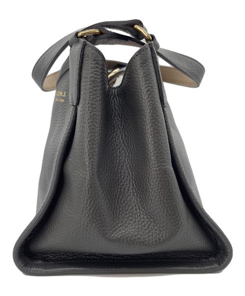 A.D.M.J.（エーディーエムジェイ）A.D.M.J. (エーディーエムジェイ) ハンドバッグ ブラックの古着・服飾アイテム