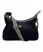 BURBERRY BLUE LABELバーバリーロンドンブルーレーベル）の古着「ショルダーバッグ」｜ブラック