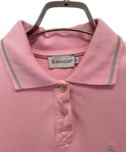 MONCLER（モンクレール）MONCLER (モンクレール) ポロシャツ ピンク サイズ:XSの古着・服飾アイテム