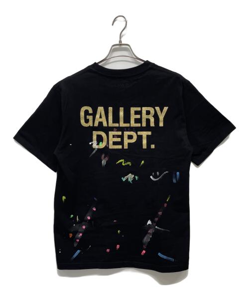 LANVIN（ランバン）LANVIN (ライバン) GALLERY DEPT (ギャラリー デプト) ペイント加工半袖Tシャツ ブラック サイズ:-の古着・服飾アイテム