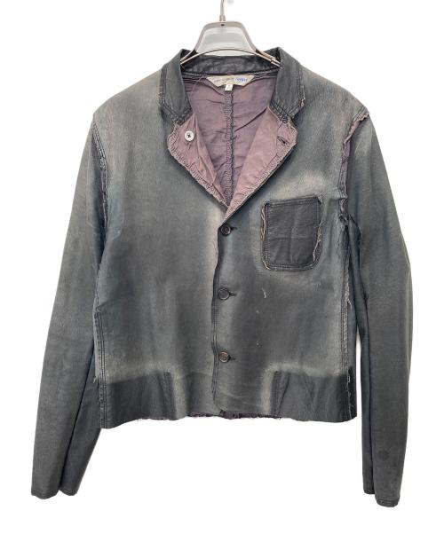 COMME des GARCONS SHIRT（コムデギャルソンシャツ）COMME des GARCONS SHIRT (コムデギャルソンシャツ) レザージャケット グレー サイズ:Sの古着・服飾アイテム