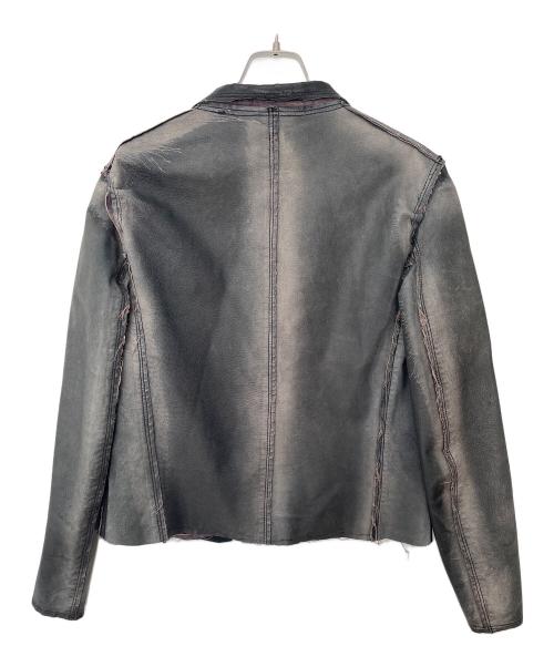 COMME des GARCONS SHIRT（コムデギャルソンシャツ）COMME des GARCONS SHIRT (コムデギャルソンシャツ) レザージャケット グレー サイズ:Sの古着・服飾アイテム