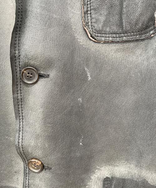 COMME des GARCONS SHIRT（コムデギャルソンシャツ）COMME des GARCONS SHIRT (コムデギャルソンシャツ) レザージャケット グレー サイズ:Sの古着・服飾アイテム