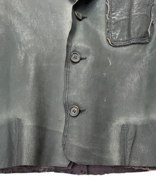 COMME des GARCONS SHIRT（コムデギャルソンシャツ）COMME des GARCONS SHIRT (コムデギャルソンシャツ) レザージャケット グレー サイズ:Sの古着・服飾アイテム