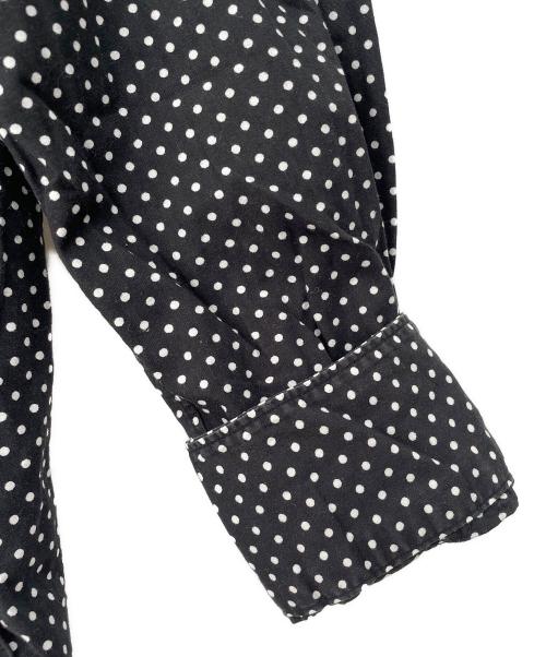 BLACK COMME des GARCONS（ブラックコムデギャルソン）BLACK COMME des GARCONS (ブラックコムデギャルソン) ドットシャツ ブラック×ホワイト サイズ:Mの古着・服飾アイテム