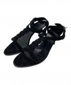 HERMESエルメス）の古着「ヒールサンダル トルサード」｜ブラック