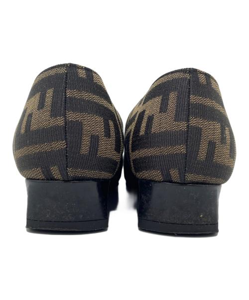 FENDI（フェンディ）FENDI (フェンディ) パンプス ブラウン×ブラック サイズ:35　1/2の古着・服飾アイテム