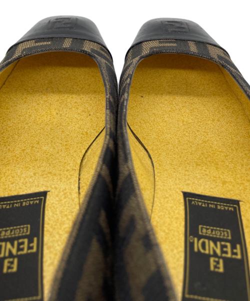 FENDI（フェンディ）FENDI (フェンディ) パンプス ブラウン×ブラック サイズ:35　1/2の古着・服飾アイテム