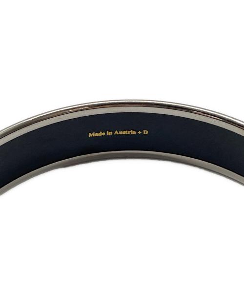 HERMES（エルメス）HERMES (エルメス) エマイユPM ネイビー×シルバーの古着・服飾アイテム