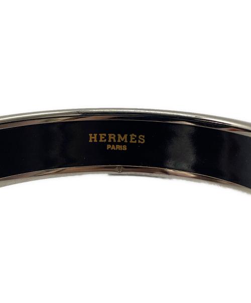 HERMES（エルメス）HERMES (エルメス) エマイユPM ネイビー×シルバーの古着・服飾アイテム