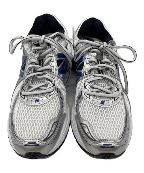 NEW BALANCE（ニューバランス）NEW BALANCE (ニューバランス) スニーカー ホワイト×グレー サイズ:26 未使用品の古着・服飾アイテム