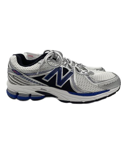 NEW BALANCE（ニューバランス）NEW BALANCE (ニューバランス) スニーカー ホワイト×グレー サイズ:26 未使用品の古着・服飾アイテム